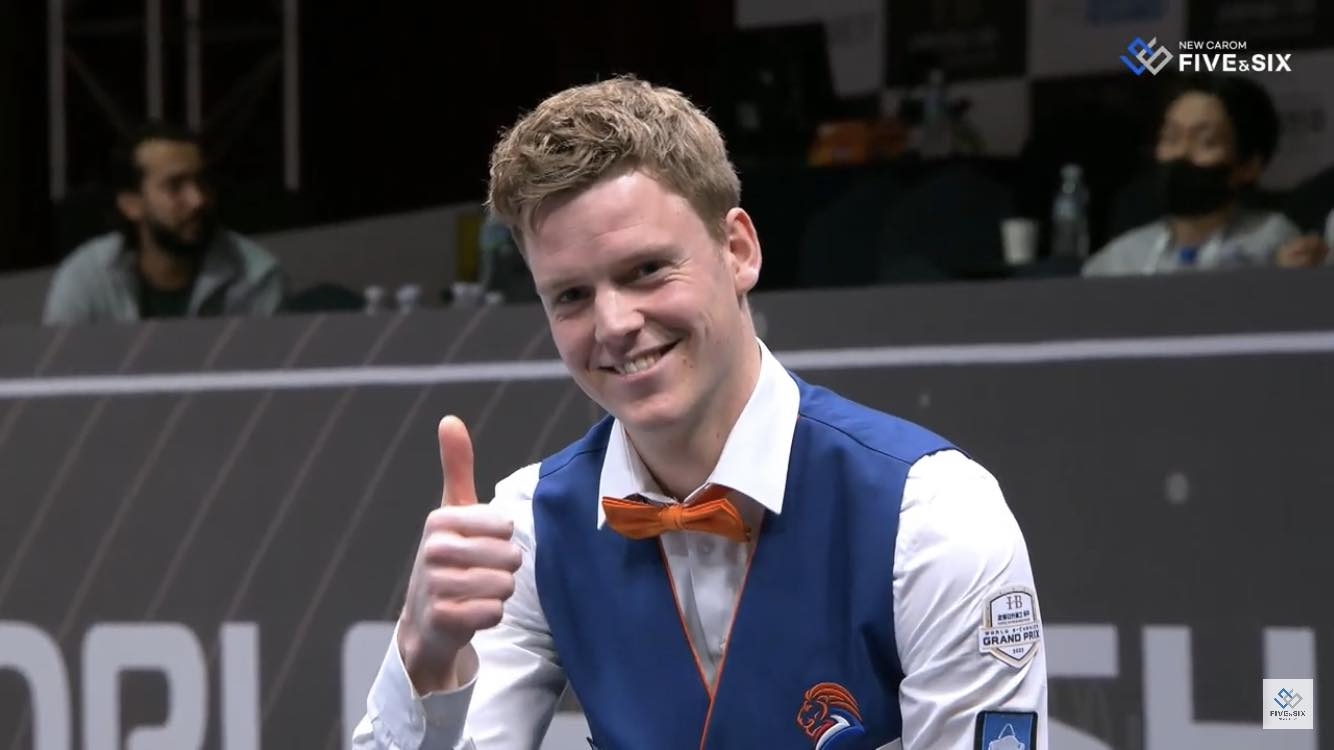 Jaspers en Van Etten naar finaleronde in World Grand Prix Driebanden